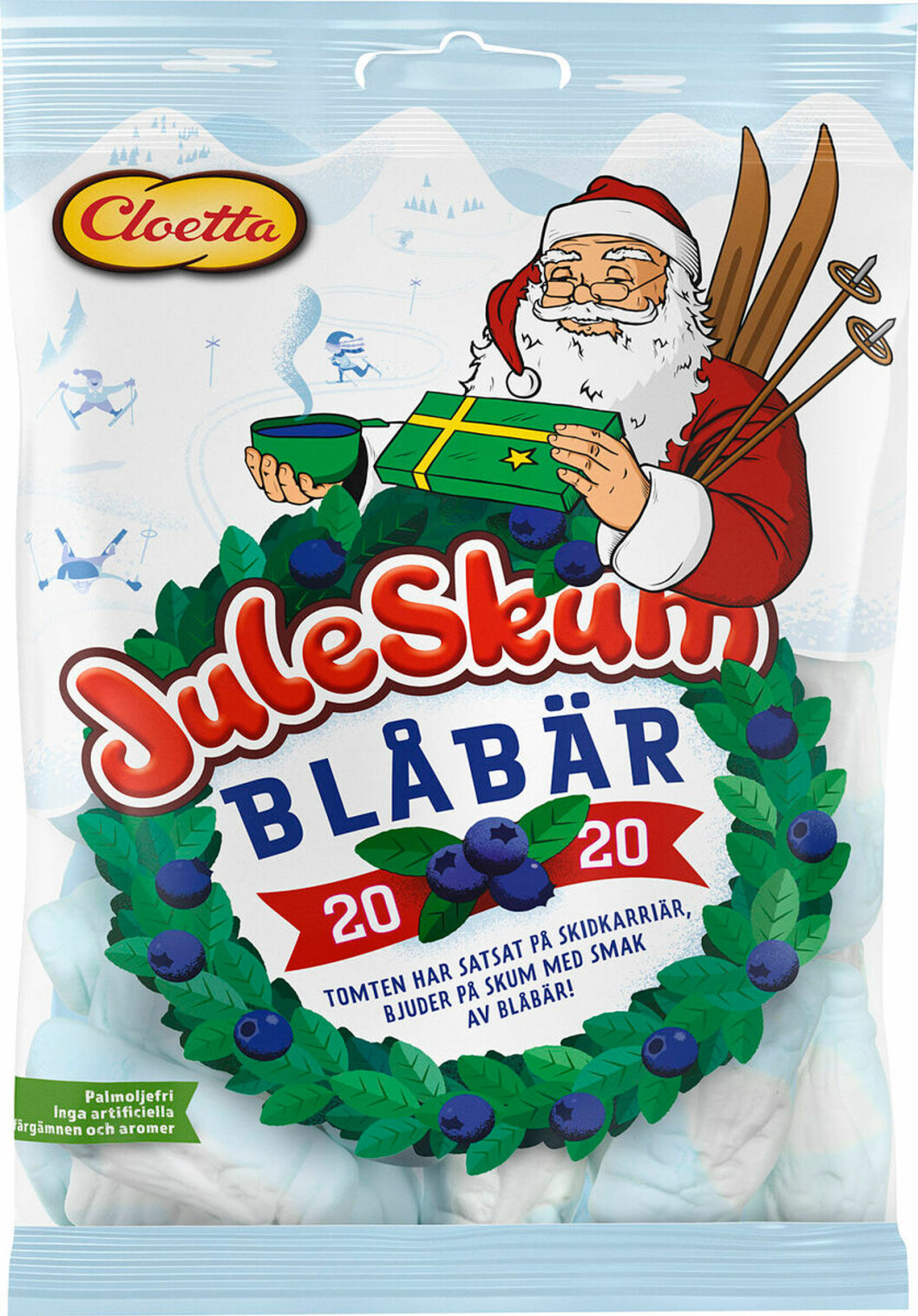 Juleskum med smak av blåbär, vad tror du – hiss eller diss? Årets smak på Juleskum är blåbär