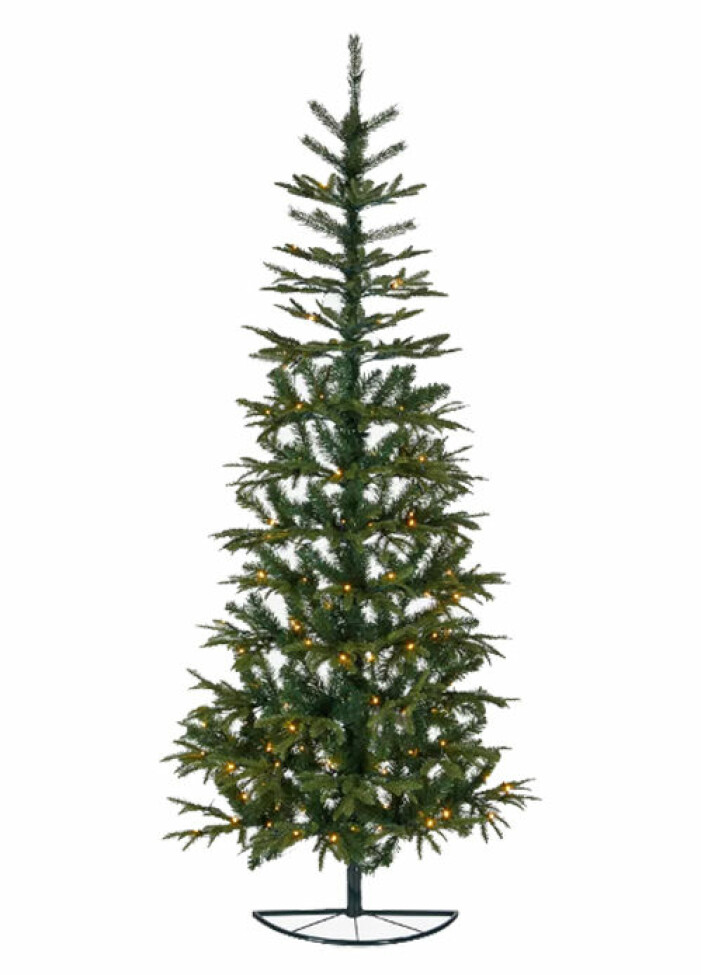 julgran med ljus