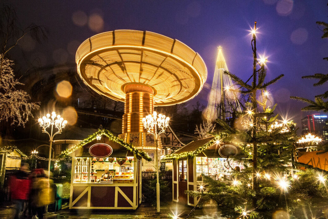 Lisebergs julmarknad.