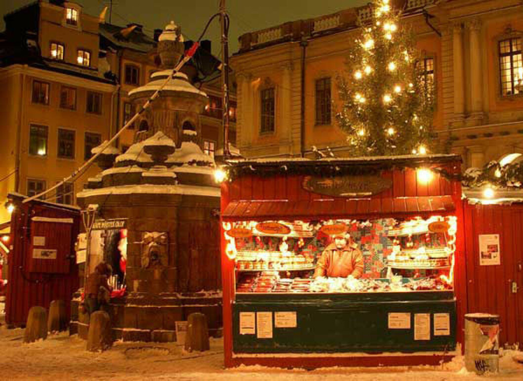 Stortorgets julmarknad. Foto: Holger Ellgaard Stortorgets julmarknad. Foto: Holger Ellgaard