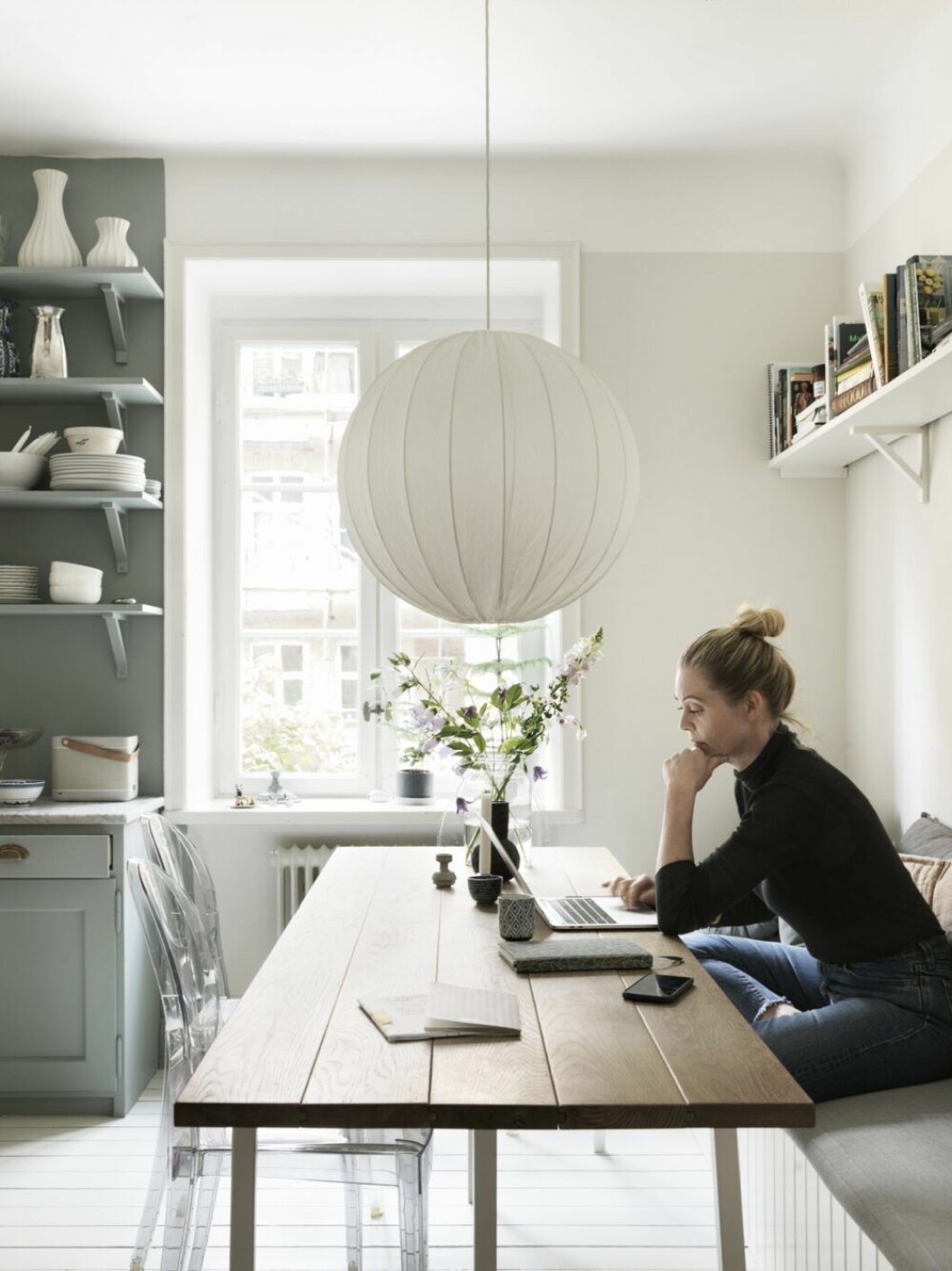 Kajsa Bengtsson i sitt hem i Malmö