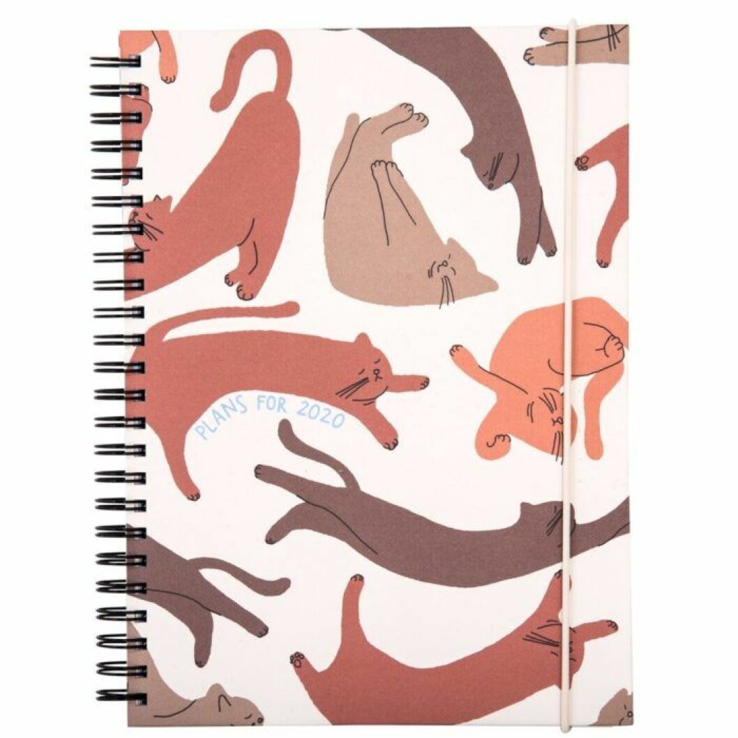 Kalender med katter för 2020