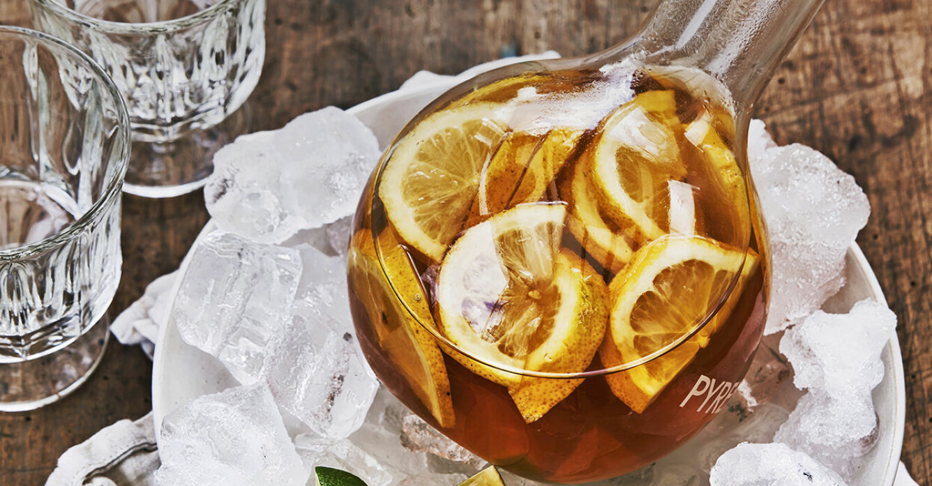 Recept på kallbryggt citrus-te