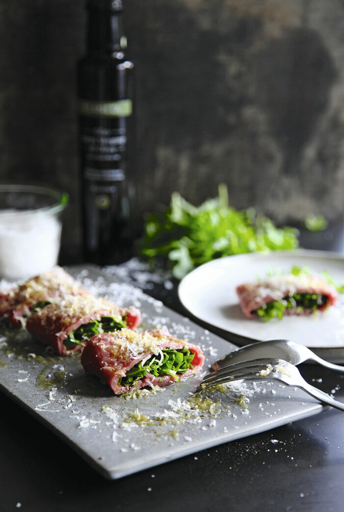 Recept på kalvcarpaccio med rucola och parmesan