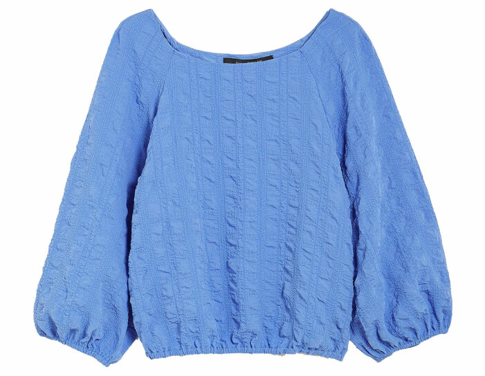 blå blus