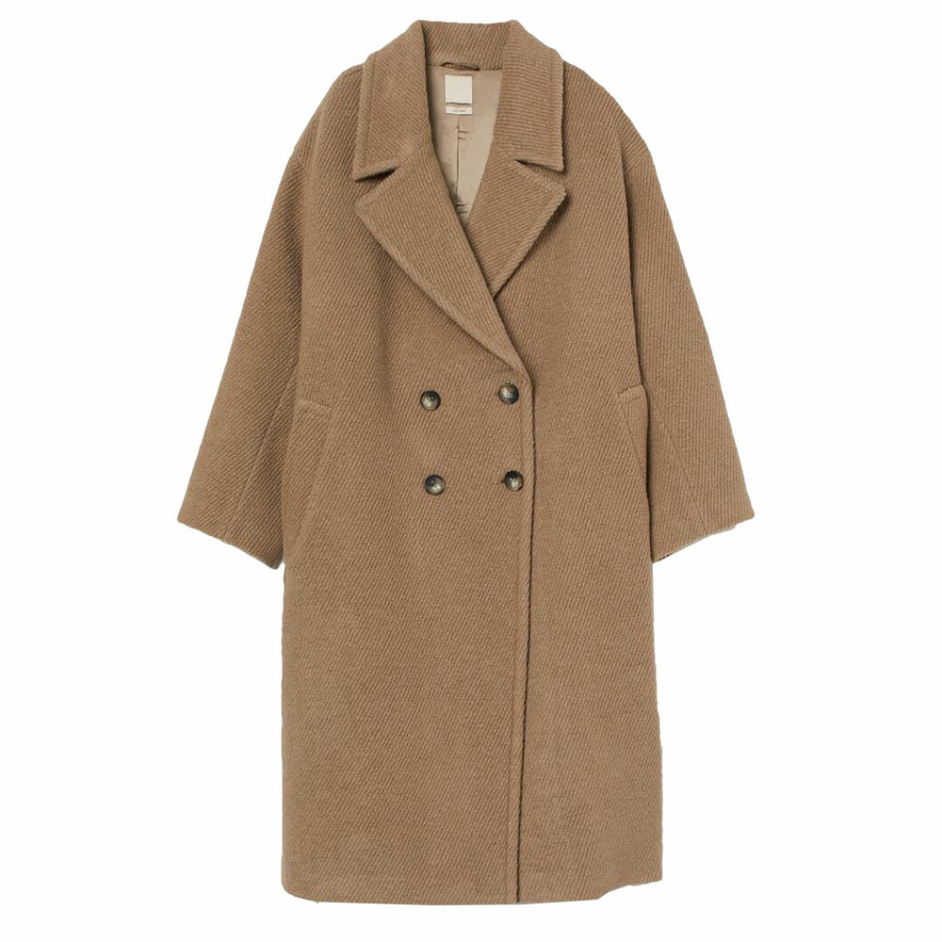Dubbelknäppt kappa från H&M