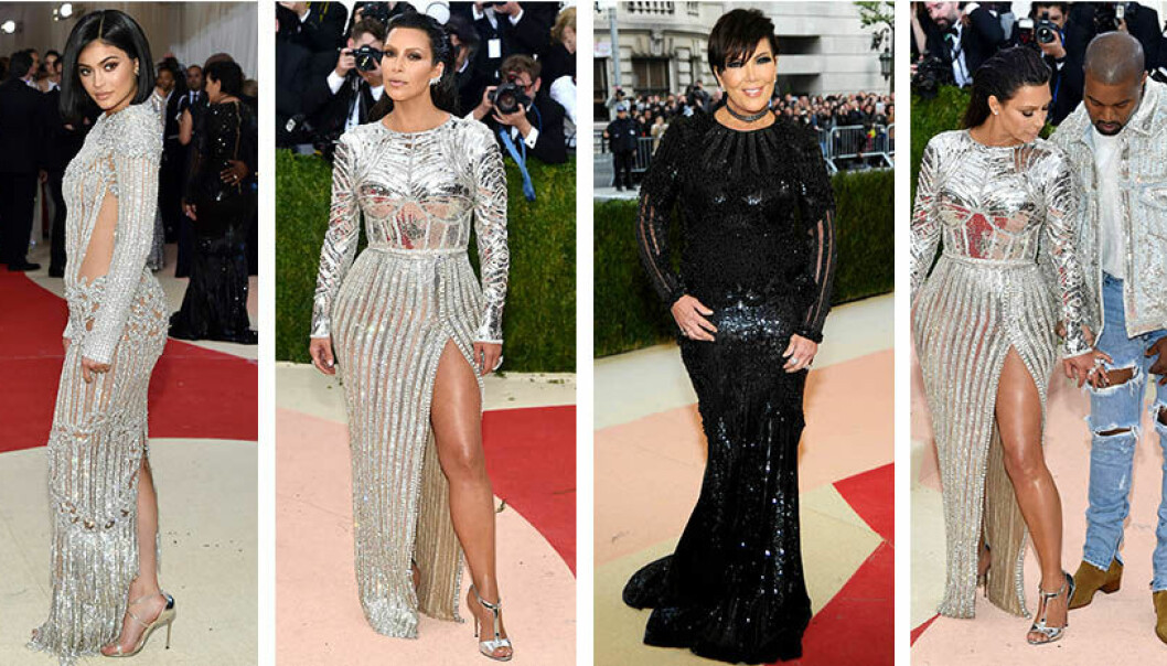 The Kardashians i Balmain på The Met