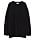 svart tröja med rundad krage från H&amp;M