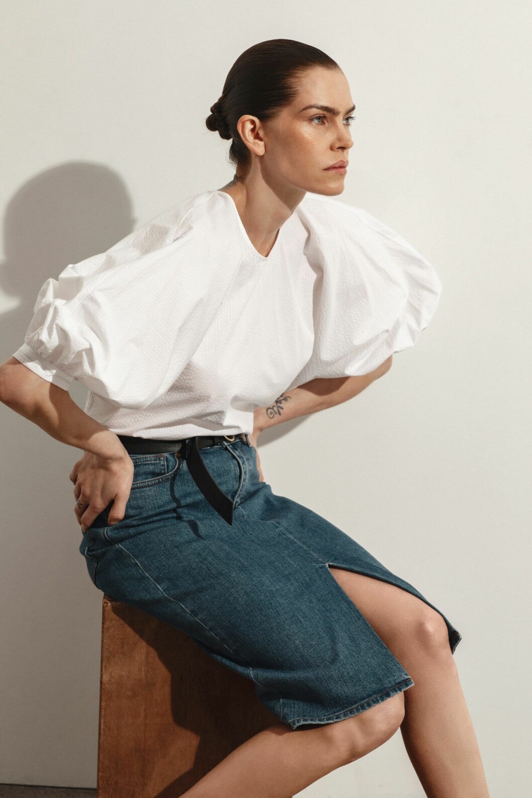 Stylein Kassandra skirt i denim blue