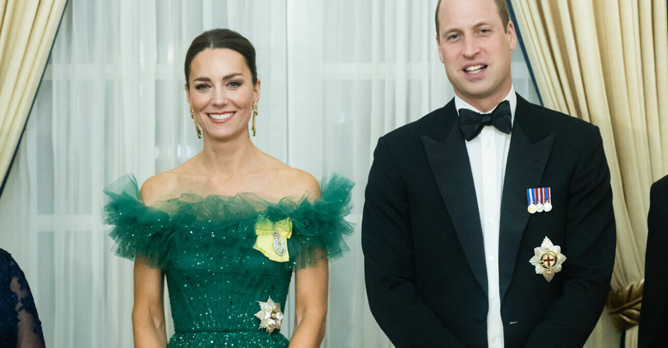 Kate Middleton hyllar prinsessan Diana och drottning Elizabeth i sin gröna prinsessklänning