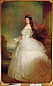 Den österrikiska kejsarinnan Sisi i en vit tyllklänning
