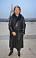 EMGCT6 11.MARCH.2012. PARIS FASHION DESIGNER KENZO TAKADA IN FRONT OF EIFFEL TOWER IN PARIS, FRANCE