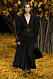 NYFW Khaite aw19, svart volangklänning med puffärmar och bälte.