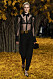 NYFW Khaite aw19, svarta kostymbyxor med svart spetsblus.