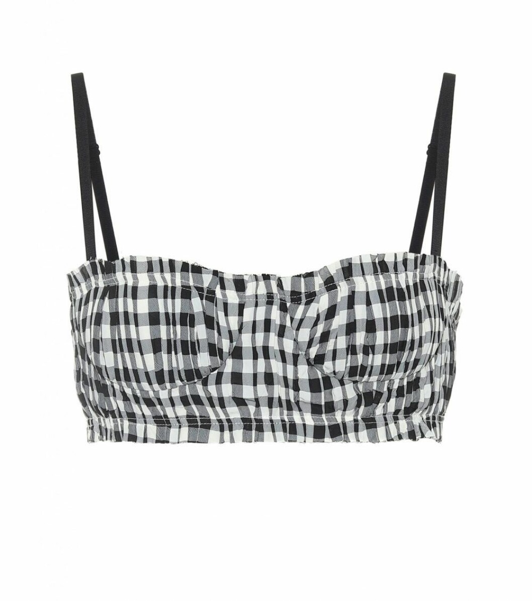 Rutig bralett från Mytheresa x Khaite.