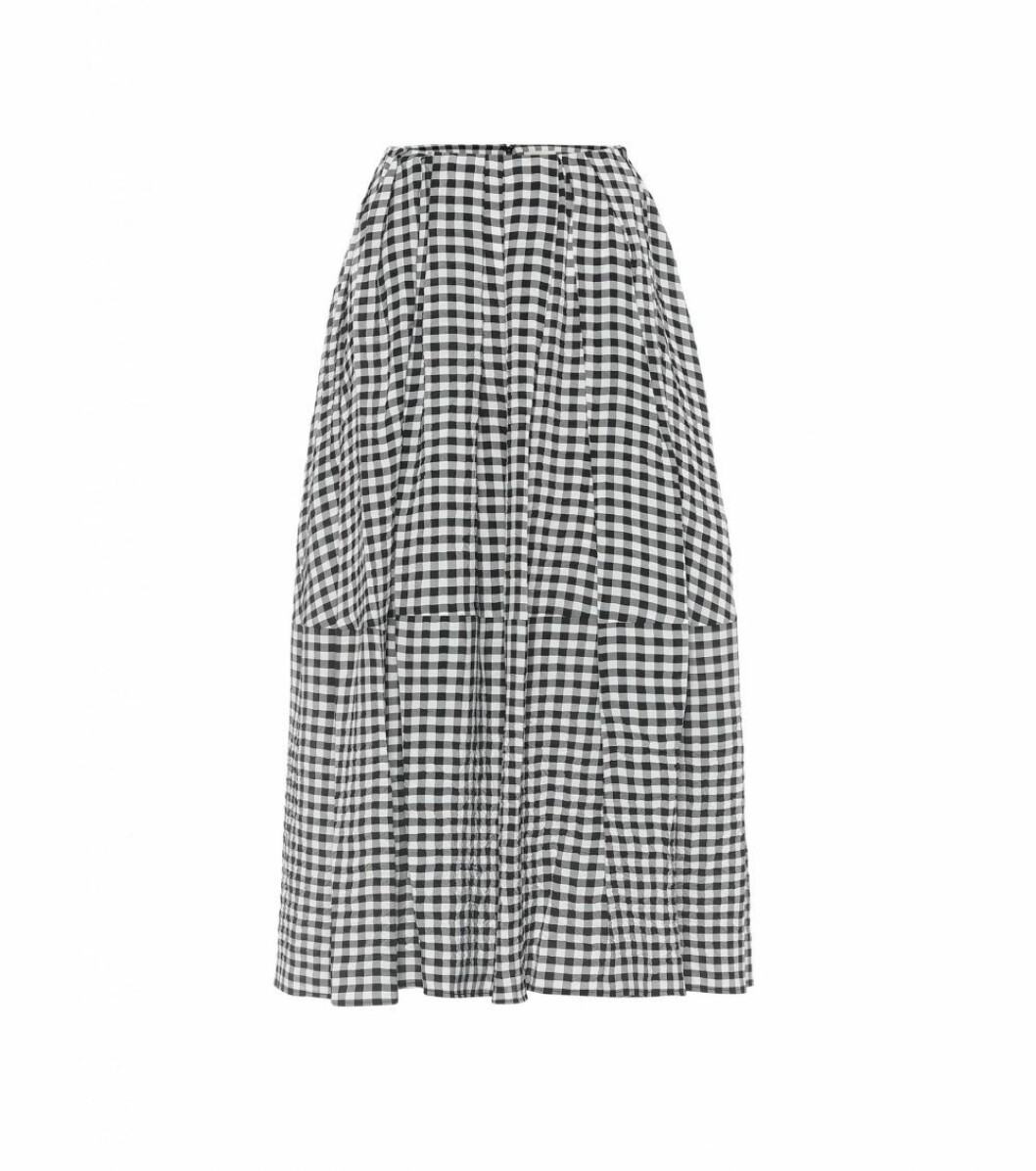 rutig kjol från Khaite x Mytheresa.