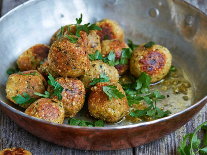 Recept på quinoa- och kikärtsbollar