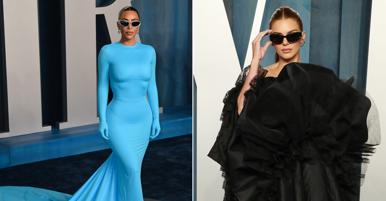 Allt om Kim Kardashian och Kendall Jenners solglasögon på Oscarsgalans efterfest