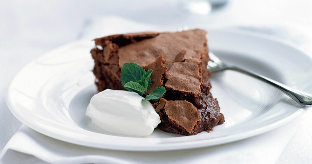 Vår allra godaste kladdkaka. Vår allra godaste kladdkaka.