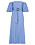 Klänning till gäst på bröllop – blå lång off shoulder-klänning med skärp från Ellos collection