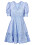 Klänning till gäst på bröllop – kort ljusblå spetsklänning från By Malina