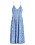 Klänning till gäst på bröllop – vadlång blå klänning i spets med tunna axelband från H&amp;M