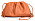 Klassisk clutch i orange nyans från Bottega Veneta