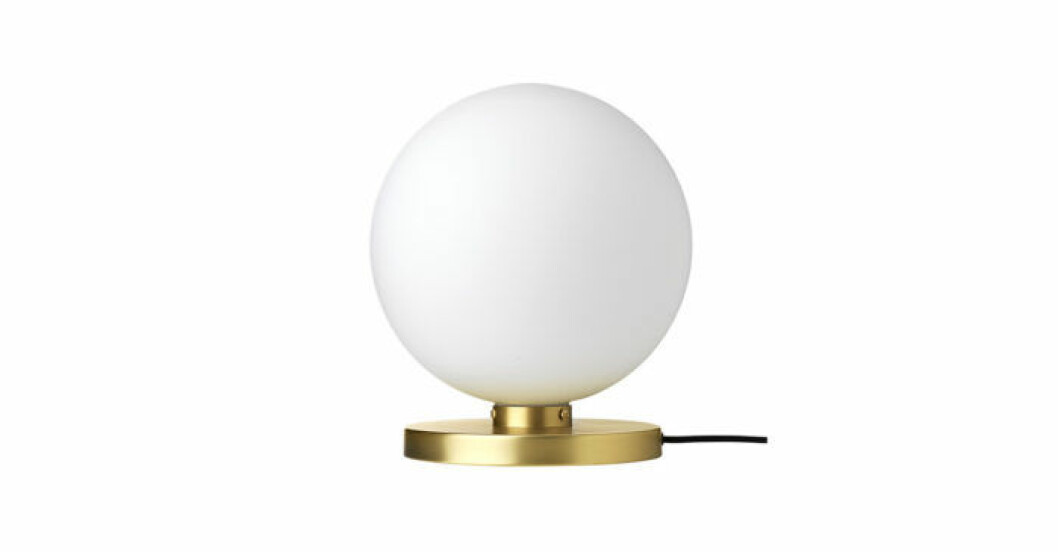 Lampa klot och guld