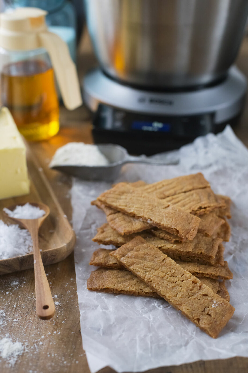 Kolasnittar med saltstänk. Kolasnittar med saltstänk.