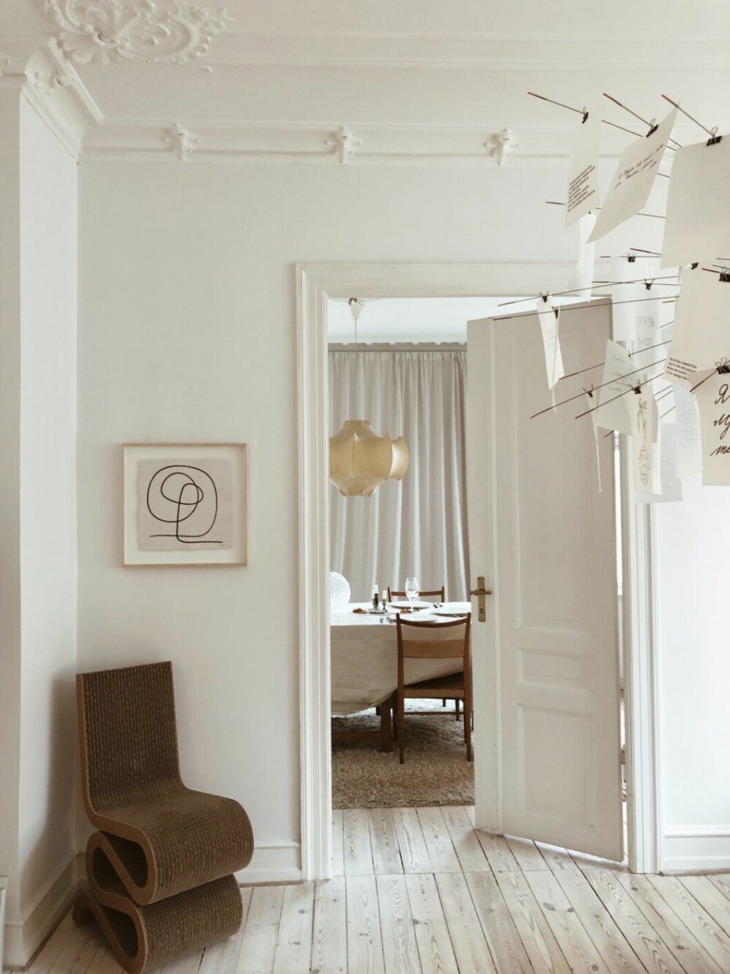 Hemma hos Ellen och hennes familj. Hemma hos Ellen Dixdotter i Köpenhamn