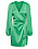 kort grön omlottklänning