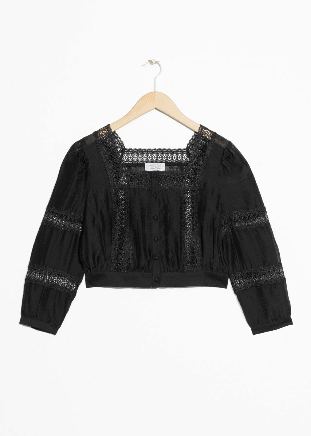 Kort svart blus från & Other Stories.