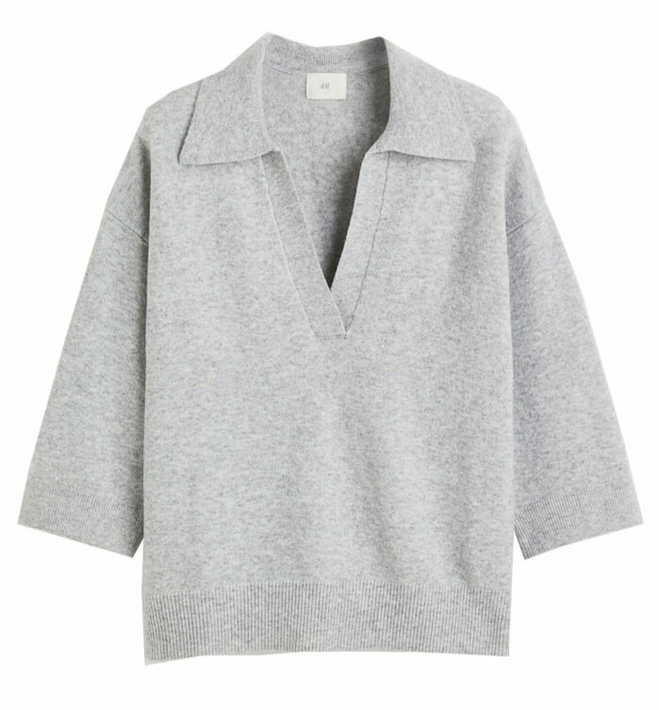 Kortärmad grå tröja, H&amp;M