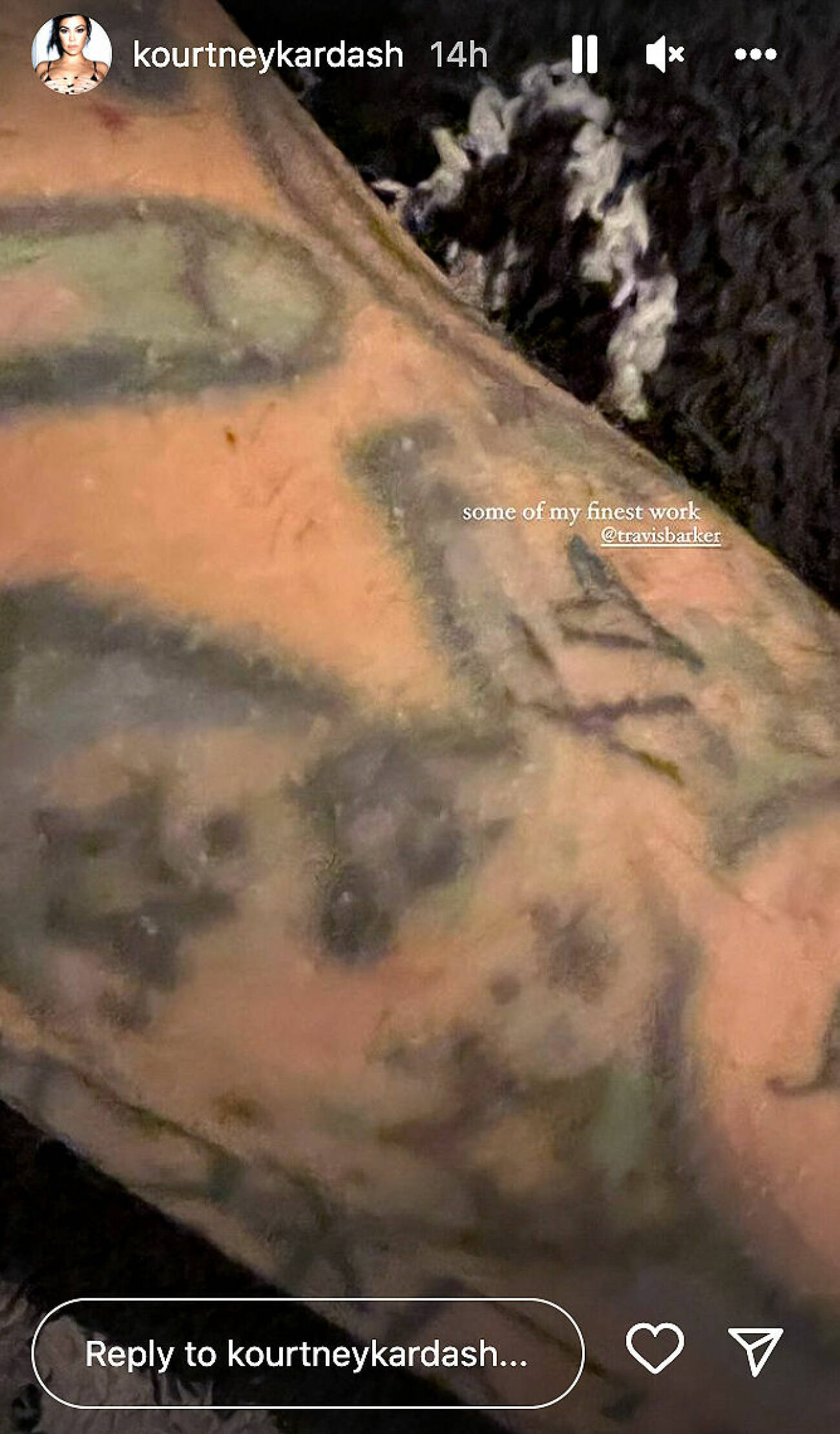 Travis Barkers nya tatuering