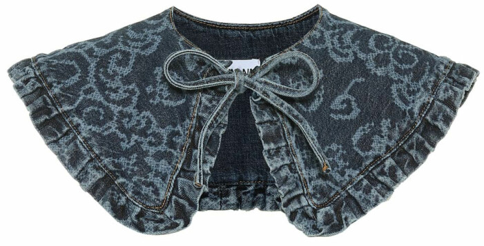 krage i jeans från ganni
