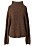 brun tröja med hög krage och långa ärmar från Sylein