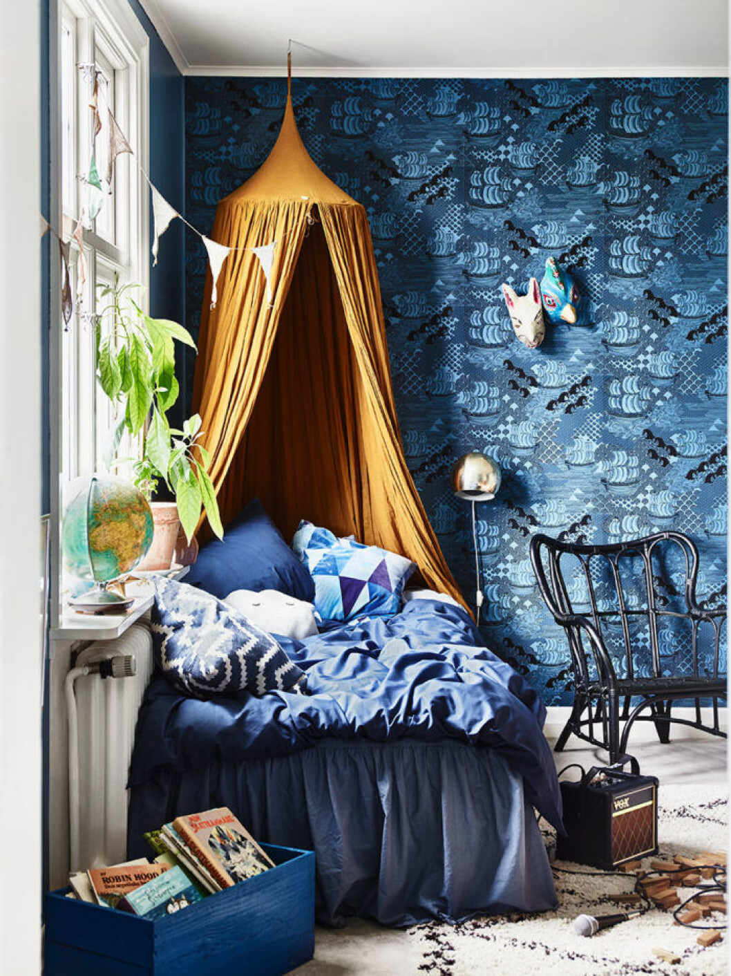 krickelin_barnrum_childrens_room_blue_tapet_wallpaper_Foto_Andrea_Papini