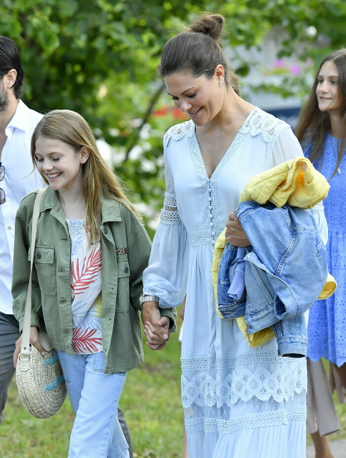 BORGHOLM 2022-07-13 Prinsessan Estelle, Kronprinsessan Victoria på Solliden Sessions. Foto: Karin Törnblom / TT / kod 2377