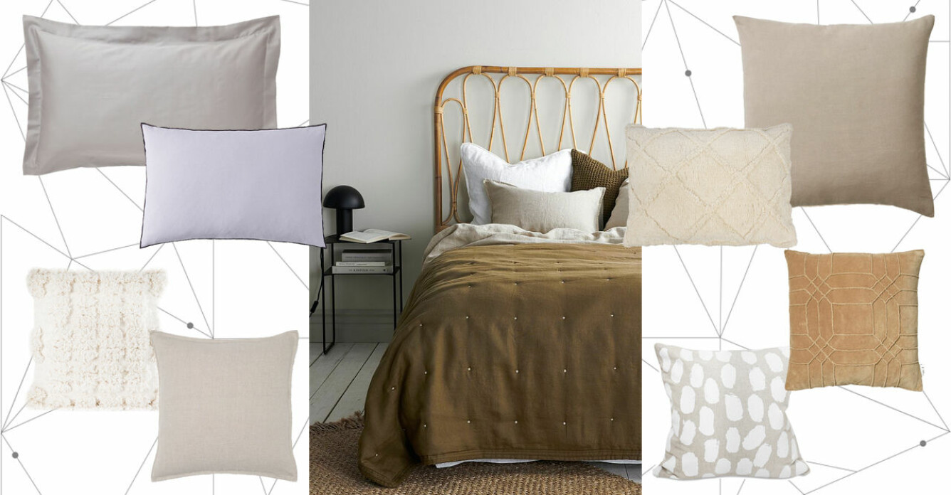 Så bäddar du sängen med prydnadskuddar – 18 snygga köptips