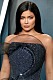 Kylie Jenner i mörkblå klänning