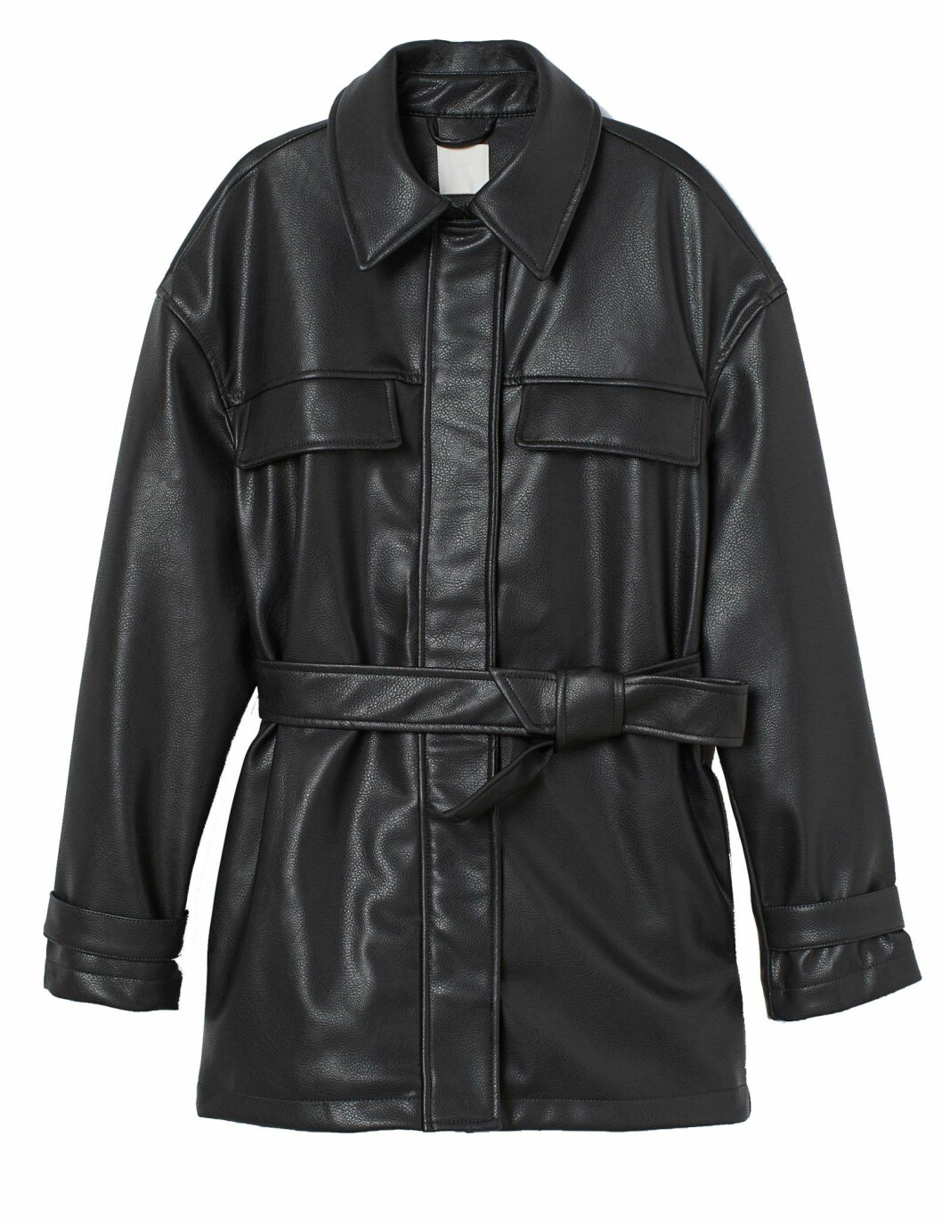 Jacka i läderimitation från H&M
