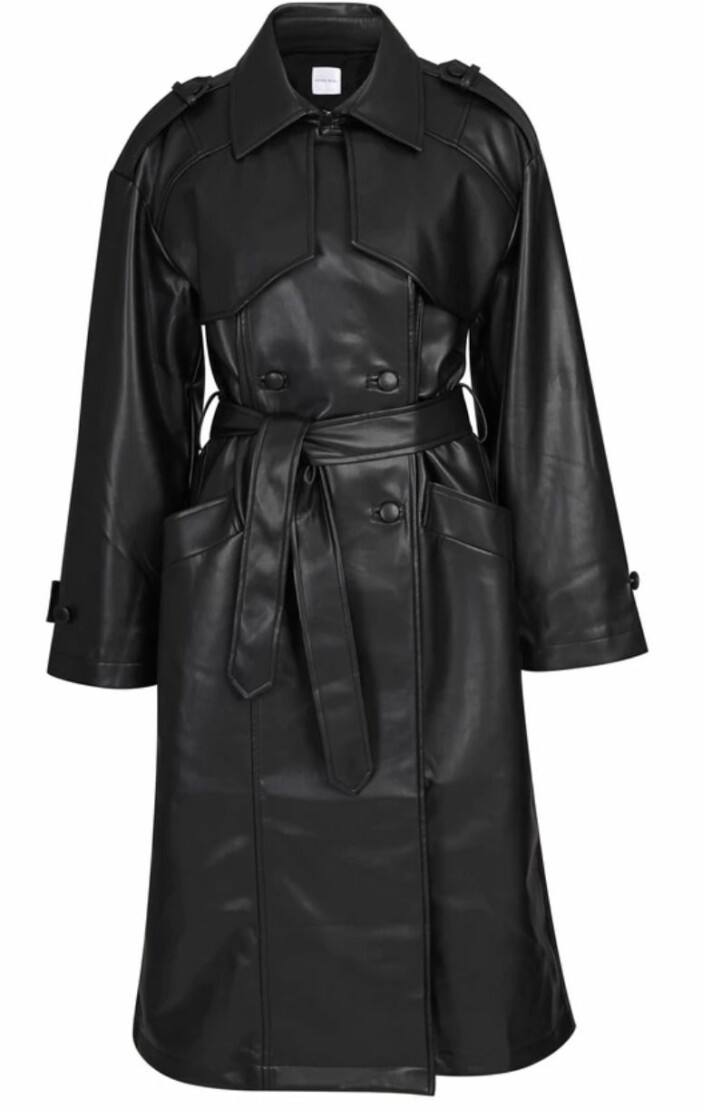 Lädertrenchcoat från Anine Bing.