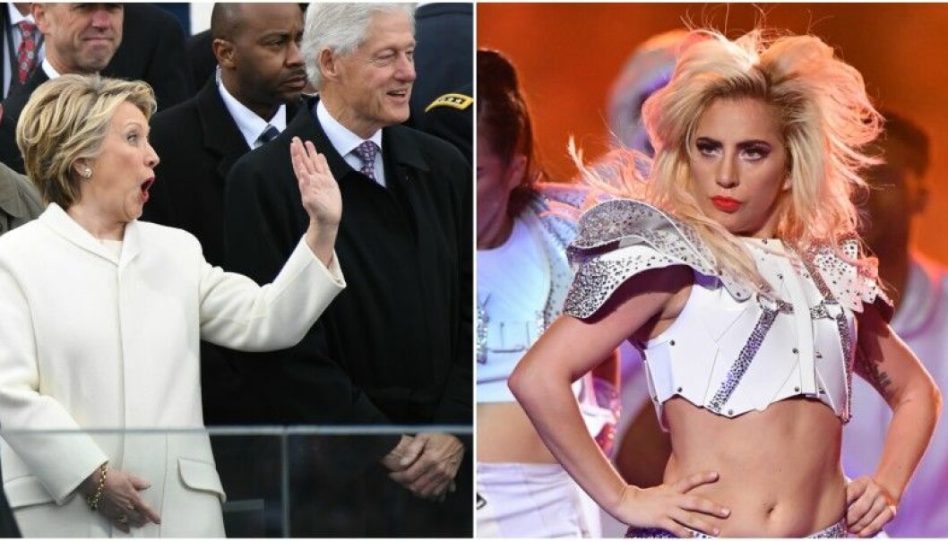 Hillarys hälsning till Gaga efter succén under Super Bowl