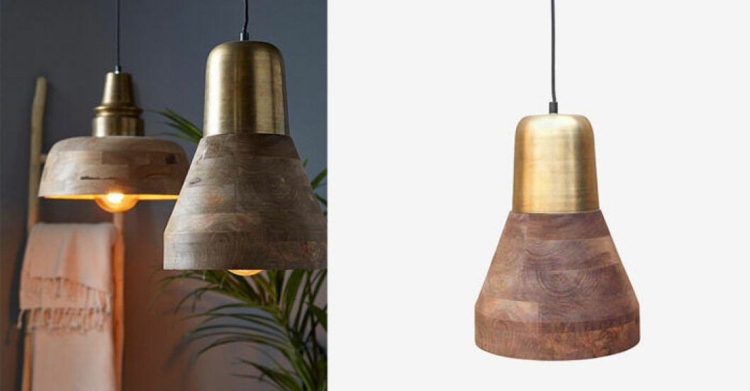 Lampa trä fönster