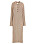 beige knälång ribbstickad klänning med inslag av ull från H&amp;M