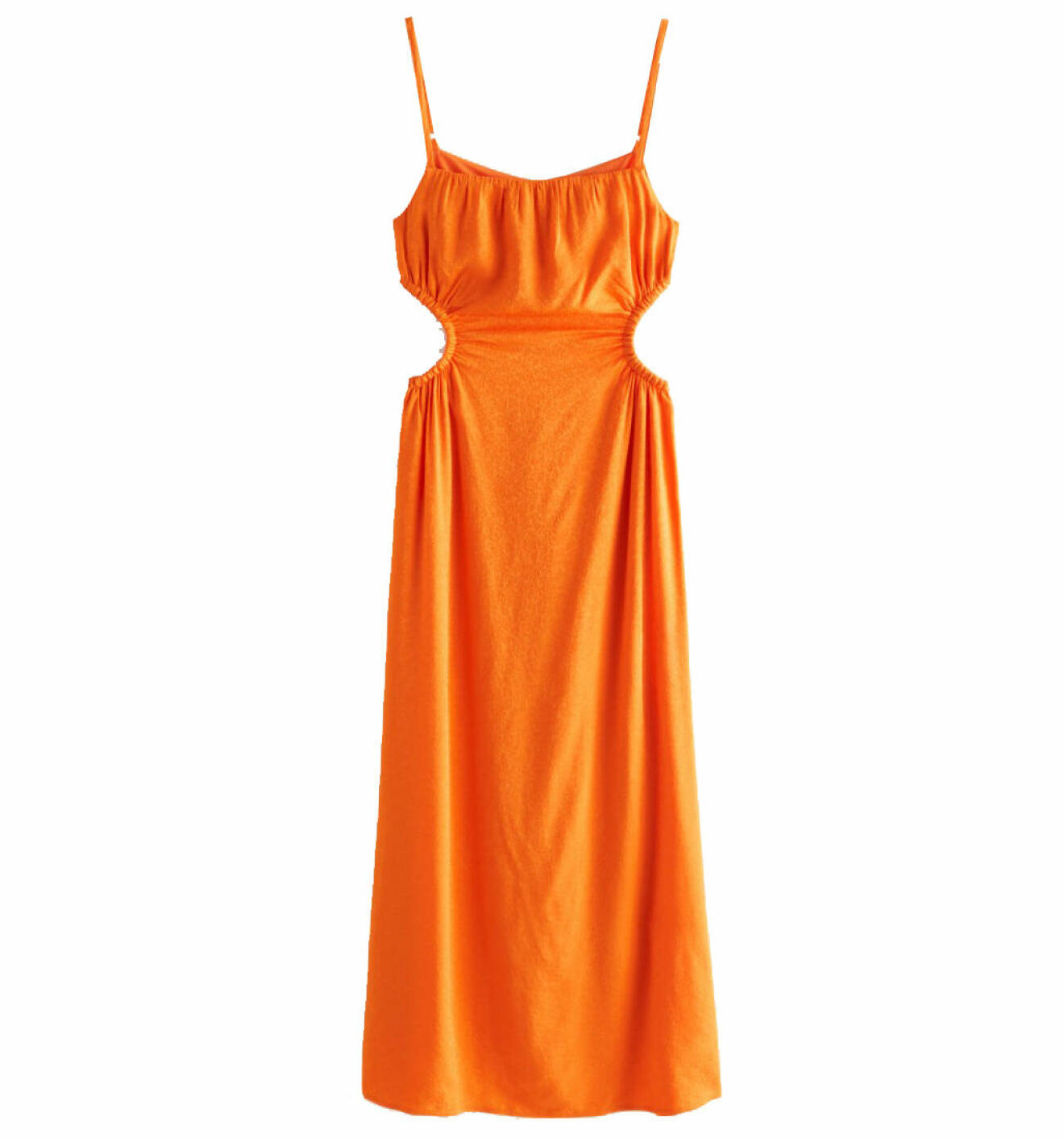 lång festklänning orange
