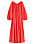 lång röd klänning