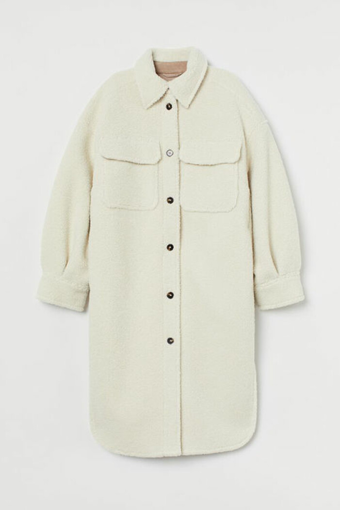 Lång skjortjacka, H&M
