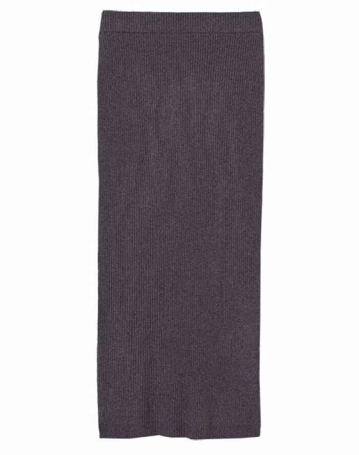 lång stickad kjol dam