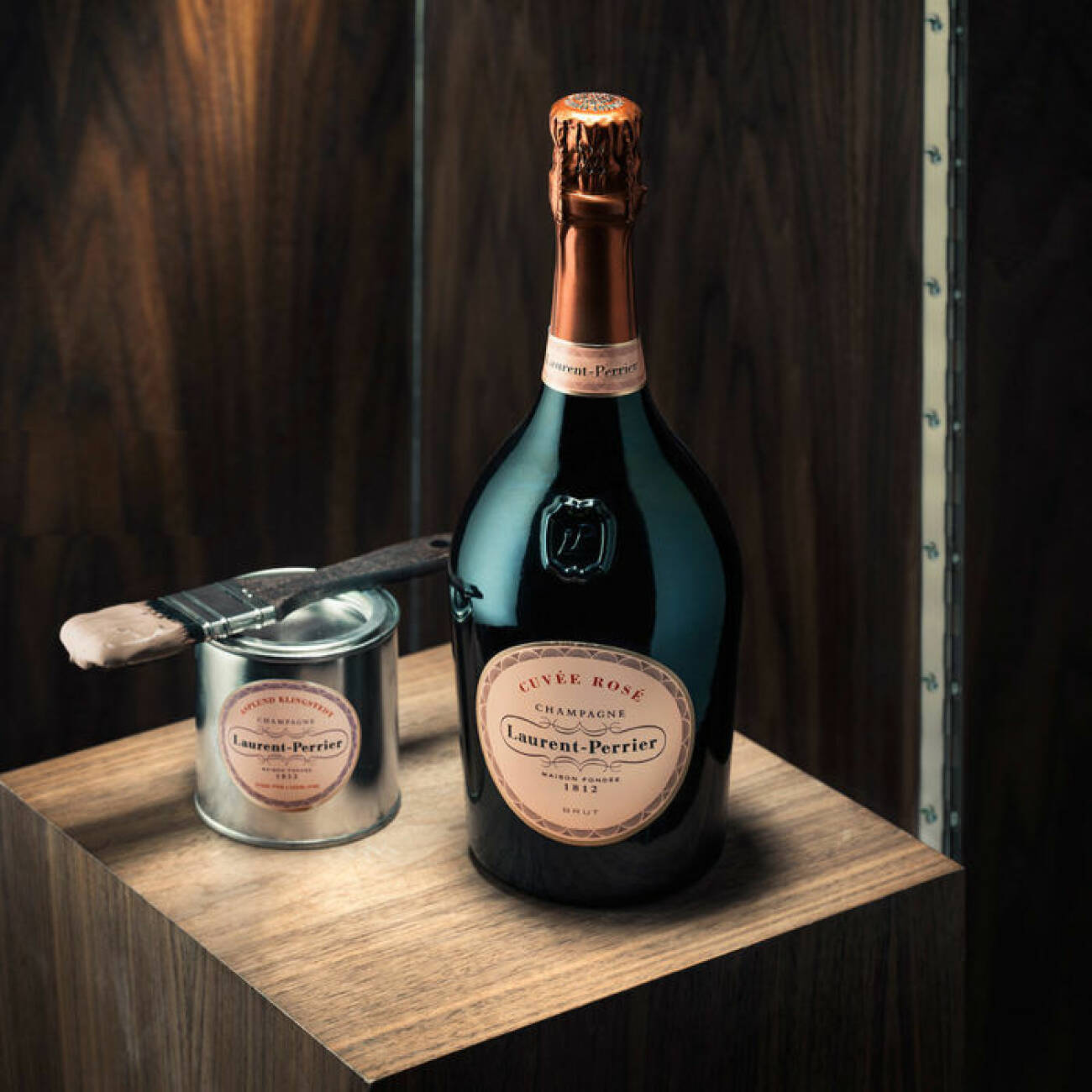 Laurent-Pierrier lanserar champagnerosa målarfärg.